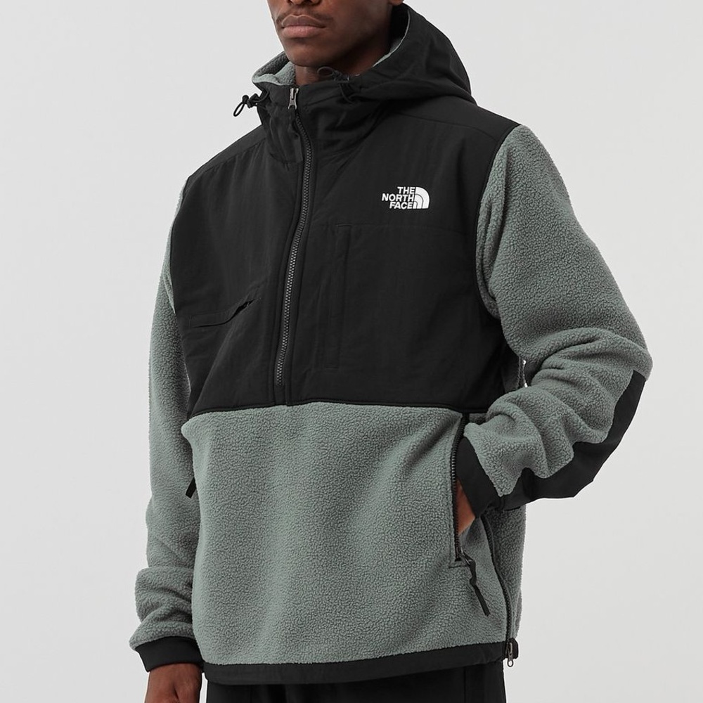 The North Face Black and Gray Denali Anorak